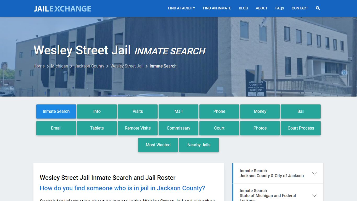Inmate Search: Roster & Mugshots - Wesley Street Jail, MI - Jail Exchange